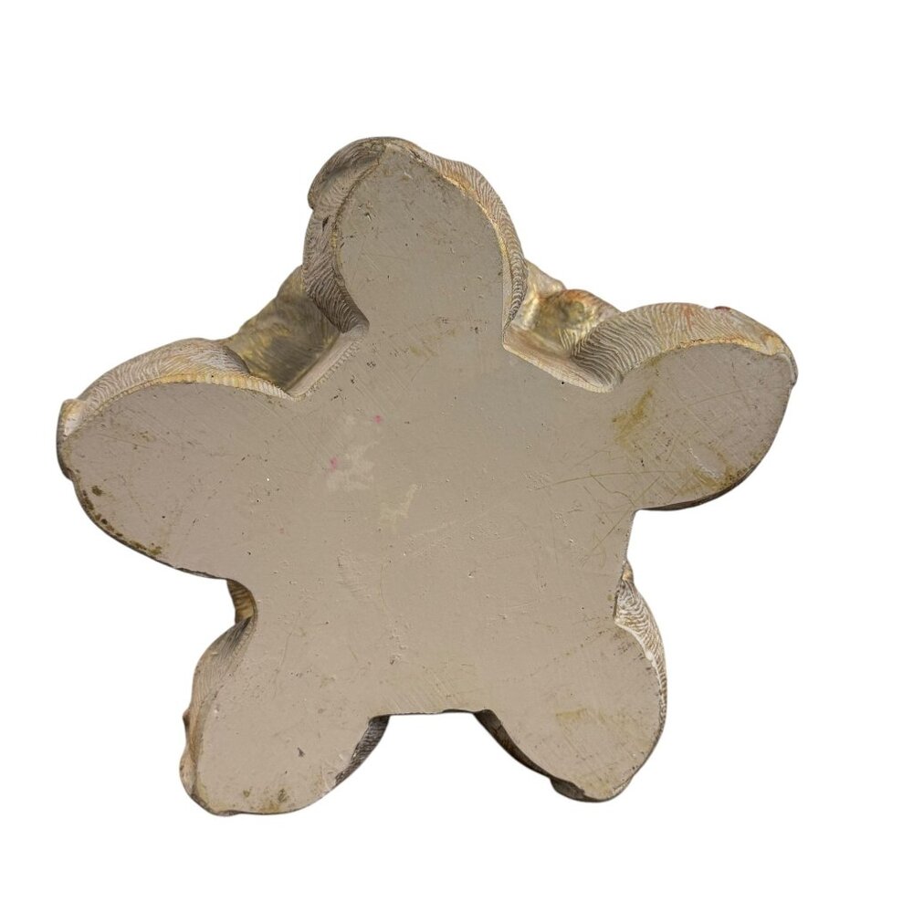 Golden Patina Dog Candle Holder, Round, Decorative Home Decor 6" Tall - Picture 7 of 8